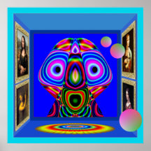 WoW and Leonardo da Vinci Poster