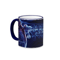 "Wow! Blue" C-spine X-ray (no text) mug