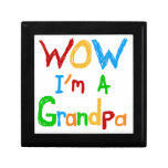 WOW I'm a Grandpa T-shirts and Gifts Keepsake Boxes