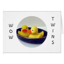 WOW "TWINS" - DOUBLE HUGS AND LOVE CARD