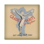 WPA Good Grades & Habits go together magnets