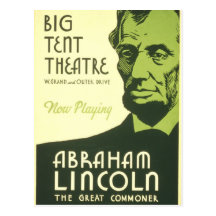 WPA Poster Abraham Lincoln Illinois 1936 Post Cards