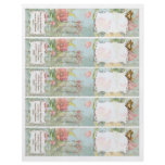 Wrap Around Address Labels DIY - Les Fleur Pavoine flyers