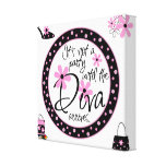 Wrap around Canvas Diva Print canvas prints