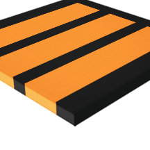 Wrapped Canvas Print, 3 Orange Rectangles