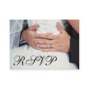 Wrapped in Love Bride & Groom RSVP Card business cards