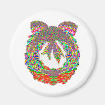 Wreath Diamond Jewel Pattern by Navin Refrigerator Magnets