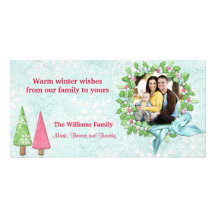 Wreath Holiday Photo Card