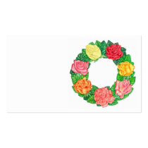 Wreath of Roses Business Cards