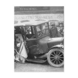Wrecked Antique Car, 1920s Post Cards