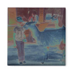 Wrecked 'Um Biting Llama "Solarise" Magnet