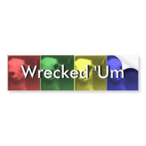 Wrecked 'Um Llama Bumper Sticker