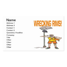 Wrecking Rims Business Card Templates