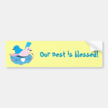 wren love birds nesting bumper stickers