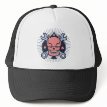 wrench-skull-spade-T Trucker Hat