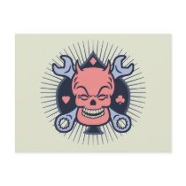 wrench-skull-spade-T Postcards