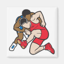 Wrestlers Fridge Magnets