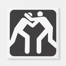 Wrestlers Icon Refrigerator Magnet