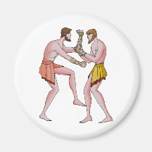 Wrestling champin 396 BC Fridge Magnets