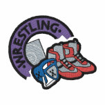 Wrestling embroidered shirts