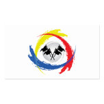 Wrestling Tricolor Emblem Business Card