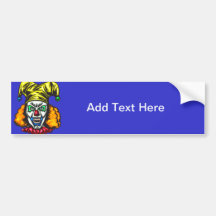 Wretched Evil Clown Bumper Sticker