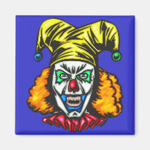 Wretched Evil Clown Fridge Magnet