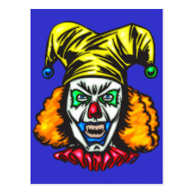 Wretched Evil Clown Post Cards