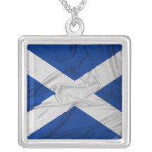 Wrinkled Scotland Flag Pendant