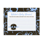 Writable Advice Card Boy Blue Punk Roc Skull Flame postcards