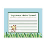 Writable Advice Card Rain-forest Jungle Animal Postcard