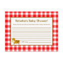 Writable Advice Card Red Barn Farm Animals postcards