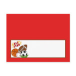 Writable Place Card All-Star Red Post Card