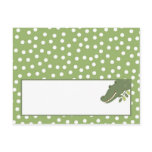 Writable Place Card Safari Jungle Alligator