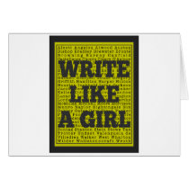 Write Like a Girl Charcoal