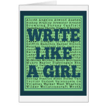 Write Like a Girl Peacock
