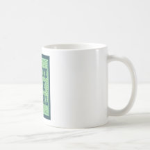 Write Like a Girl Peacock Coffee Mugs