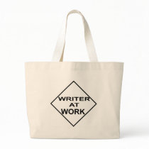 Writer at Work - Gift for Writers Canvas Bag