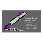 Writer Editor 4 Stylish Creative Business Cards business cards