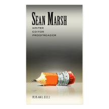 Writer Editor 5 Stylish Creative Proofreader Business Cards