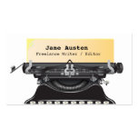 Writer / Editor / Authors Business Card