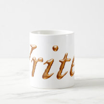 Writer Gold Coffee Mug