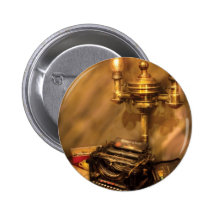 Writer - Remington Typewriter Pinback Button