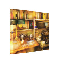 Writer - The desk of a writer  Stretched Canvas Print
