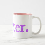 Writer Two-Tone Mug (lavender lettering)