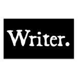 Writer w/ QR Code Business Card Templates
