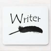 Writer with quill pen usepad
