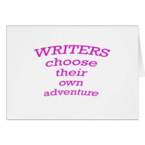 Writers Choose their own Adventure Greeting Cards