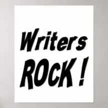Writers Rock! Poster Print