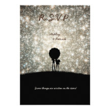 Written in the Stars Wedding RSVP Invitation